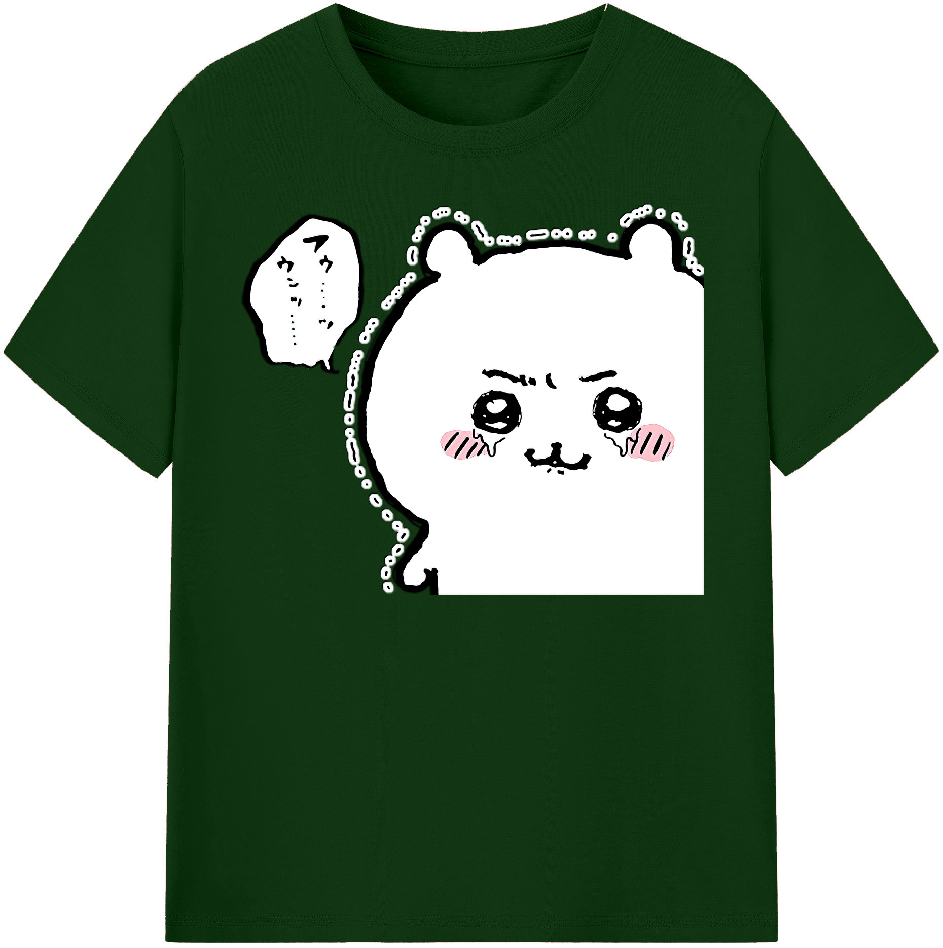 （画像用） ちいかわ ちいかわ Chii-kawa chiikawa 綿100％半袖Tシャツ（フロントプリント）